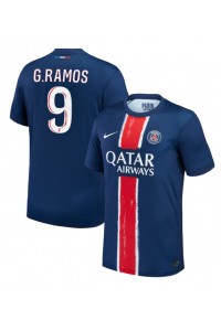 Paris Saint-Germain Goncalo Ramos #9 Fotballdrakt Hjemme Klær 2024-25 Korte ermer